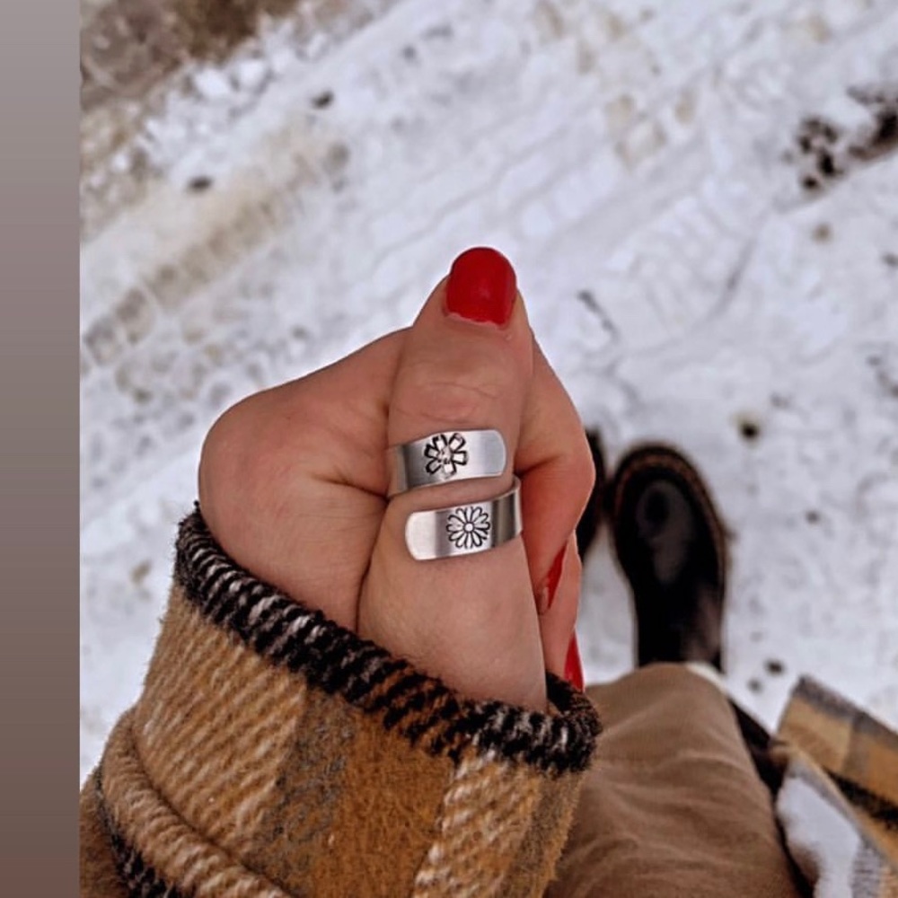 Stamped rings! Everyone loves homeade right? These are also adjustable! :)